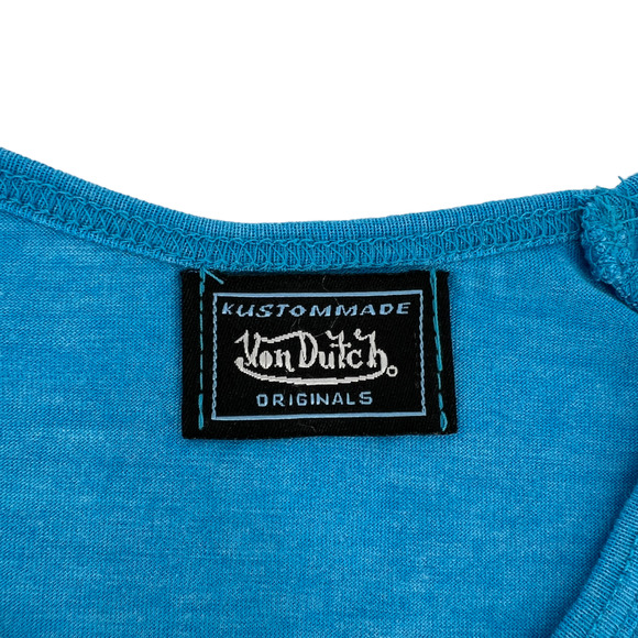 Von Dutch Baby Tee T-Shirt Y2K 2000s Large - Picture 9 of 11